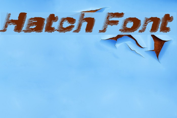 Hatch Font examples