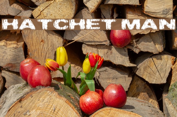 Hatchet Man Font examples