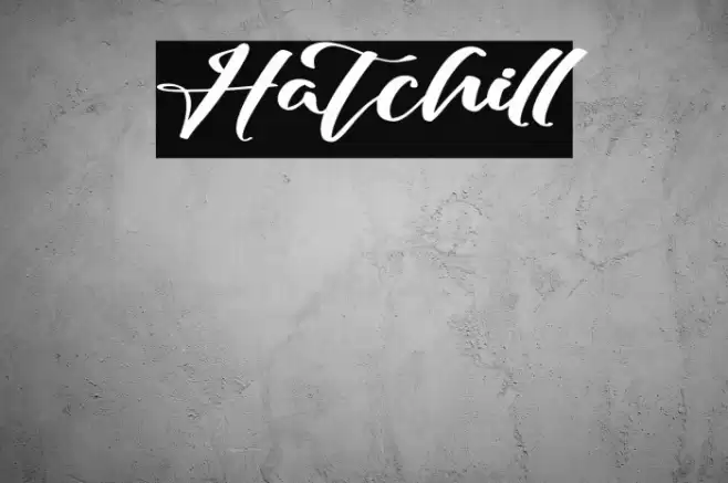 Hatchill Font examples