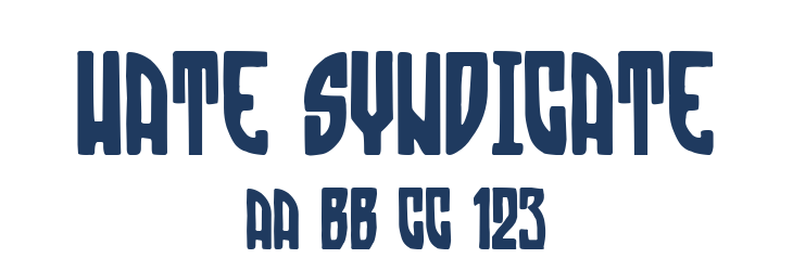 Hate Syndicate Font Preview