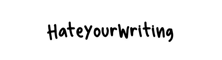 HateYourWriting  नि: शुल्क फ़ॉन्ट्स डाउनलोड