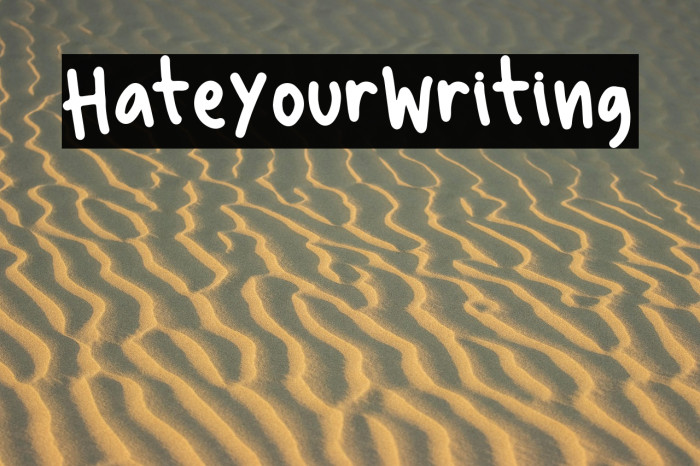 HateYourWriting Example 2