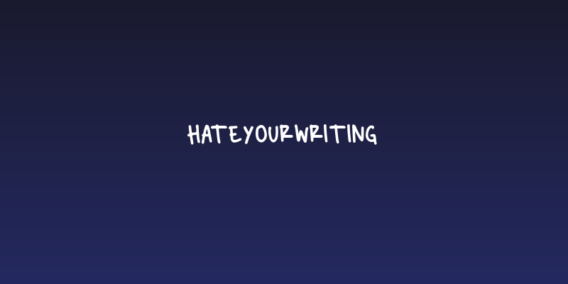 HateYourWriting Social Header