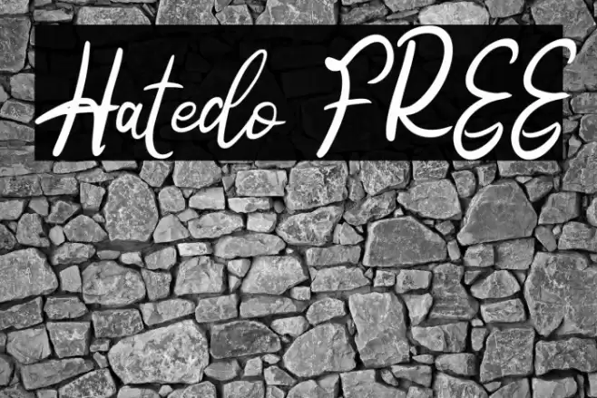 Hatedo FREE Font examples