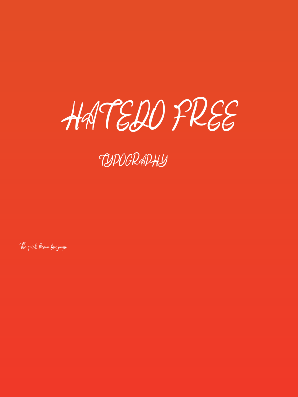 Hatedo FREE Poster