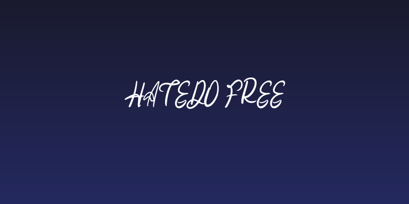 Hatedo FREE Social Header
