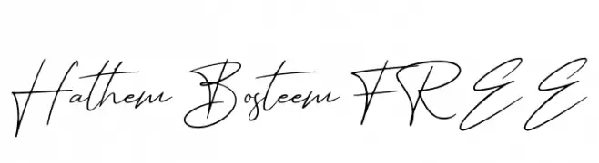 Hathem Bosteem FREE  नि: शुल्क फ़ॉन्ट्स डाउनलोड