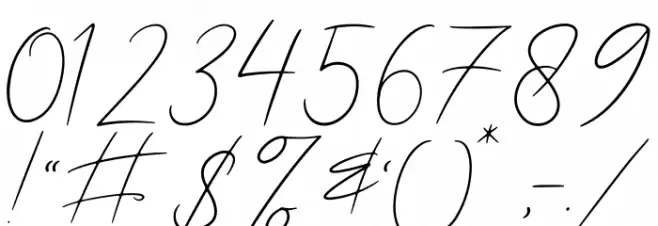 Hathem Bosteem FREE Font OTHER CHARS