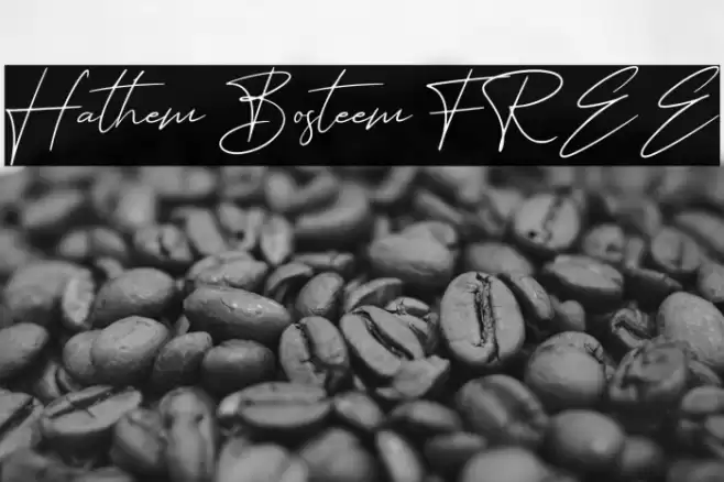 Hathem Bosteem FREE Font examples