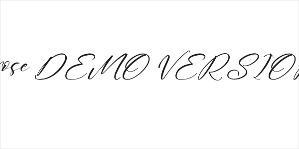 Hatheyrose DEMO VERSION Italic Logo