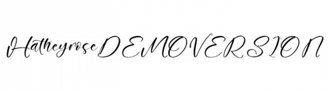 Hatheyrose DEMO VERSION  Free Fonts Download