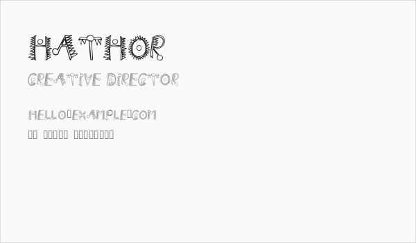 Hathor Business Card