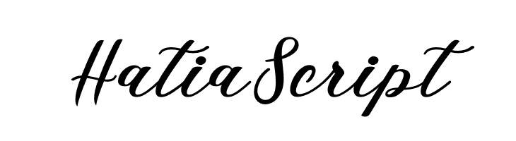 HatiaScript  font caratteri gratis