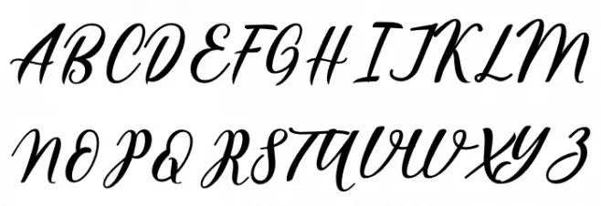 HatiaScript Schriftart Groß