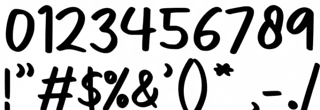 Hatimune-Regular Font OTHER CHARS