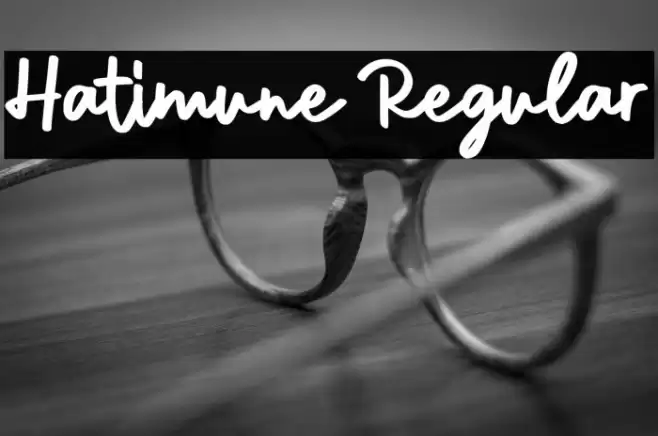 Hatimune Regular Font examples