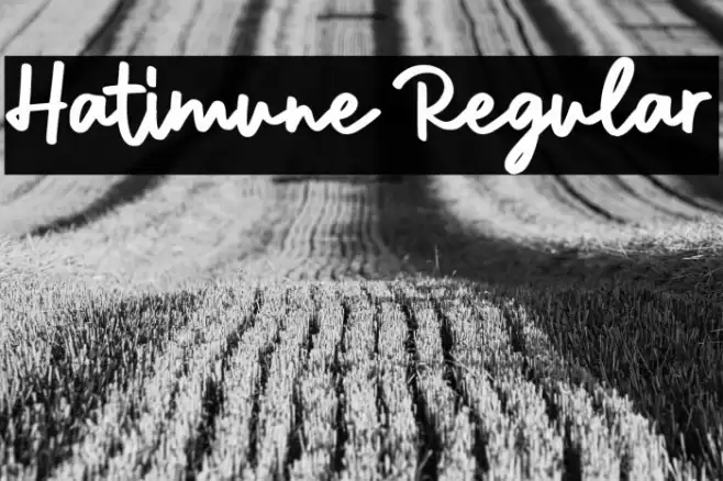 Hatimune Regular Font examples