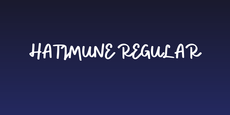 Hatimune Regular Social Header