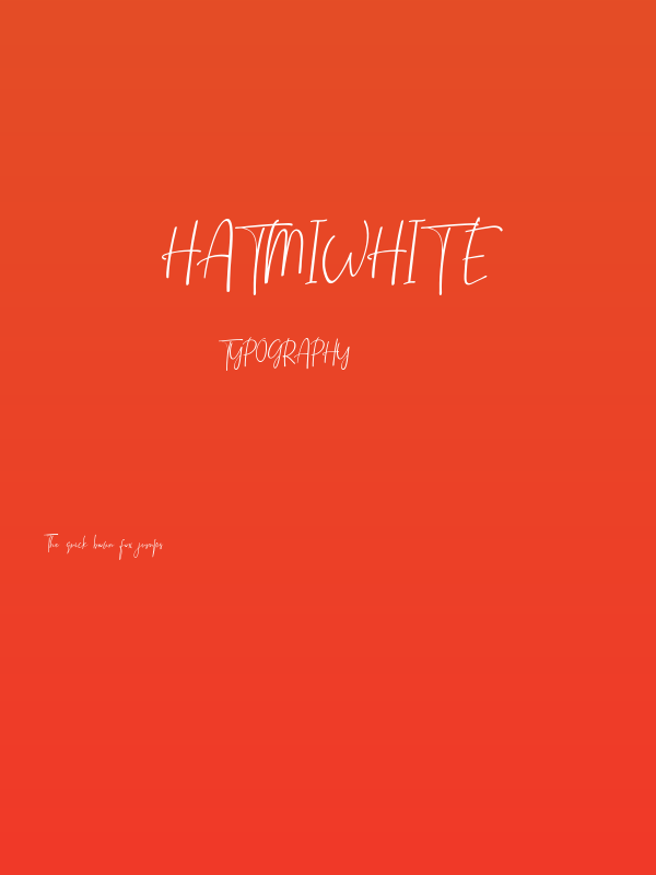HatmiWhite Poster