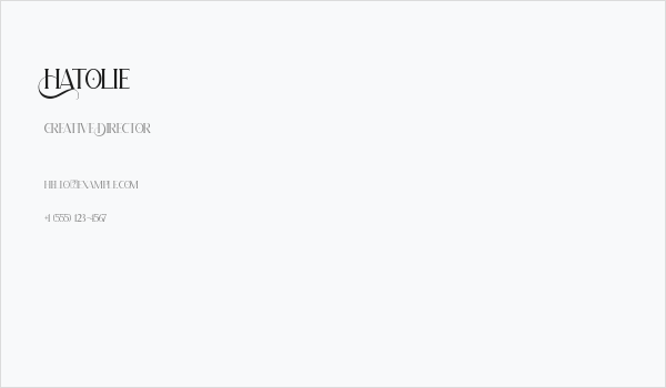 Hatolie Business Card