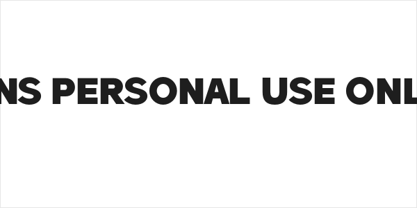 Hatsch Sans PERSONAL USE ONLY Regular Logo