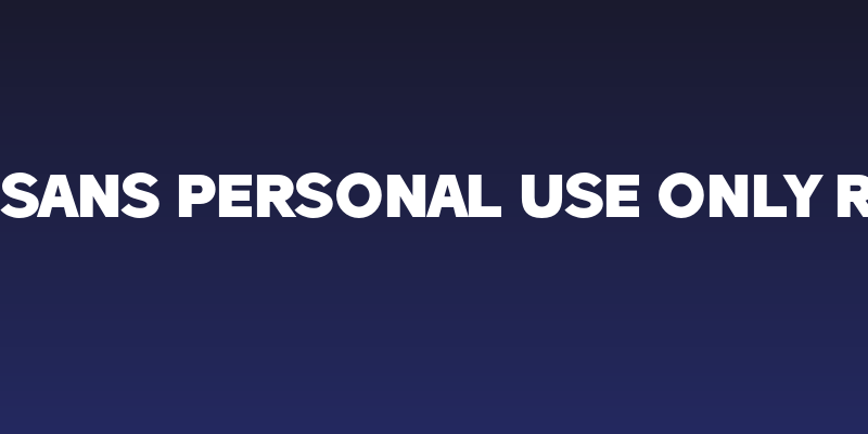 Hatsch Sans PERSONAL USE ONLY Regular Social Header