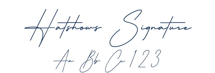 Hatshows Signature Font Preview