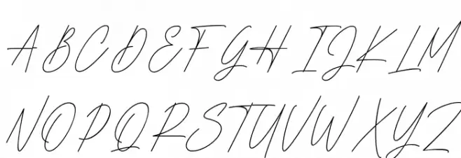 Hatshows Signature फ़ॉन्ट अपरकेस