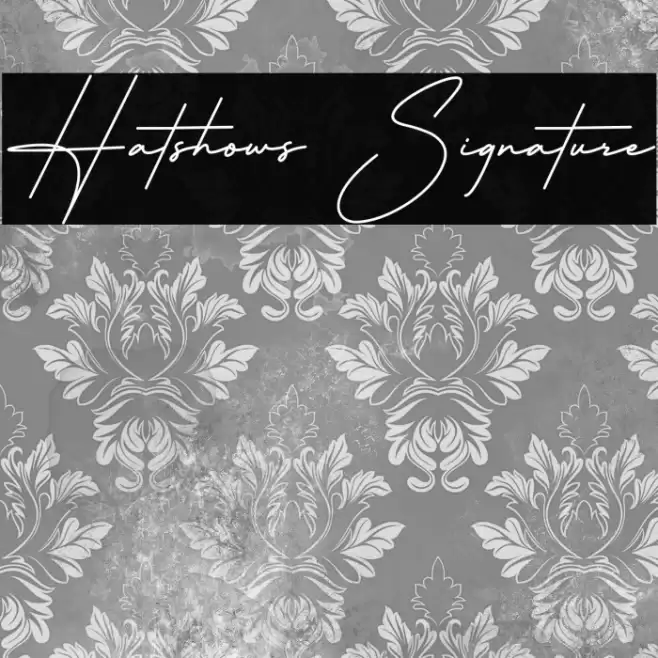 Hatshows Signature फ़ॉन्ट examples