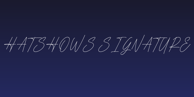 Hatshows Signature Social Header