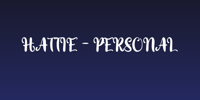 Hattie - Personal Social Header