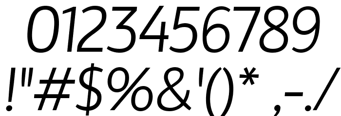 Hattori Hanzo Light Italic Font OTHER CHARS