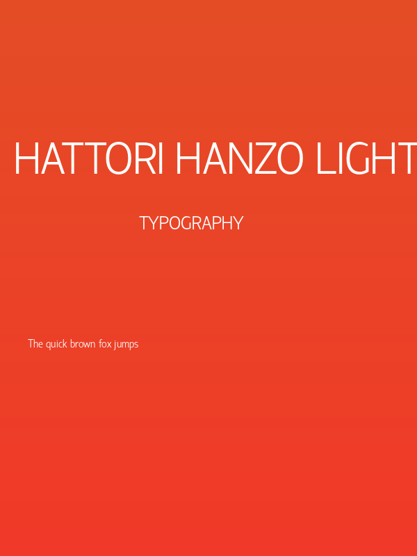 Hattori Hanzo Light Poster