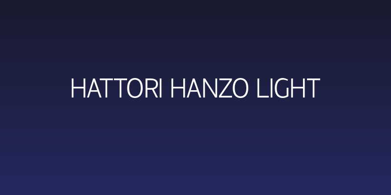 Hattori Hanzo Light Social Header