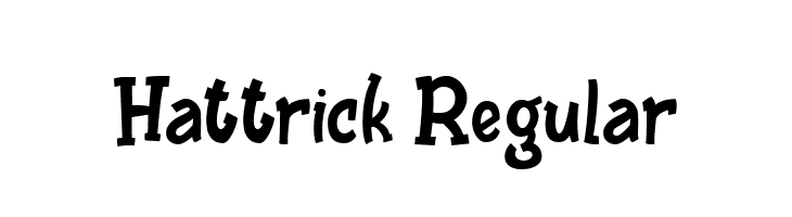 Hattrick Regular  Frei Schriftart Herunterladen