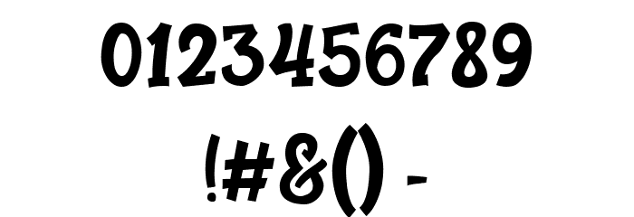 Hattrick Regular Font OTHER CHARS