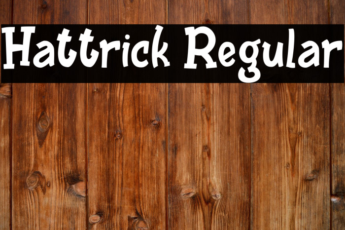 Hattrick Regular Example 1