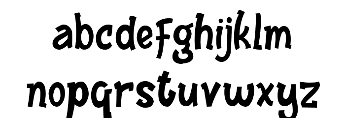 Hattrick Regular Font LOWERCASE
