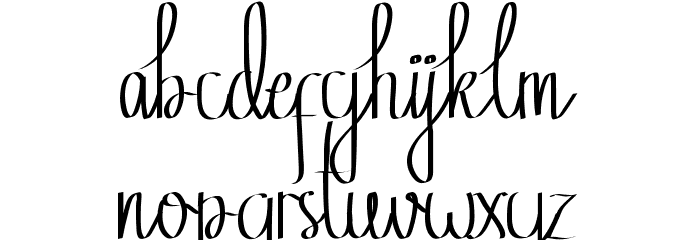 Hatwinkle Demo Font LOWERCASE