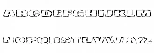 Haudankorva Font Litere mari