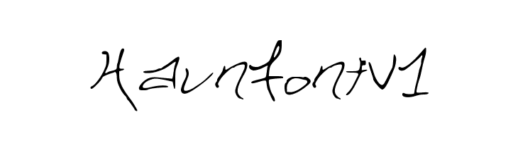 HaunFontV1  Free Fonts Download