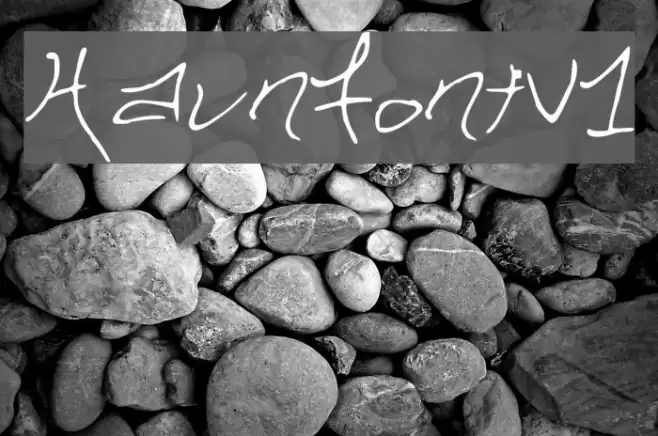 HaunFontV1 Font examples