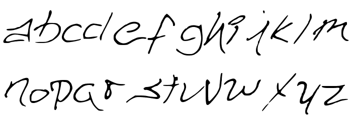 HaunFontV1 Font LOWERCASE