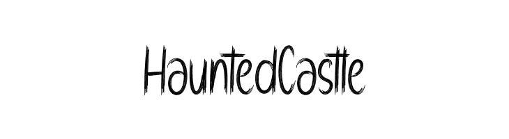 Haunted Castle  Frei Schriftart Herunterladen