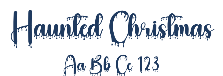Haunted Christmas Font Preview