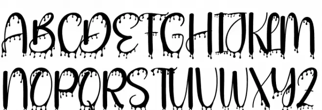 Haunted Christmas Caratteri MAIUSCOLE