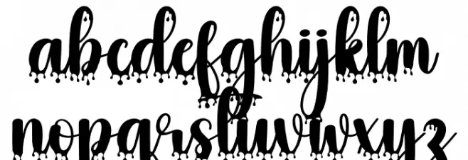 Haunted Christmas Caratteri MINUSCOLO