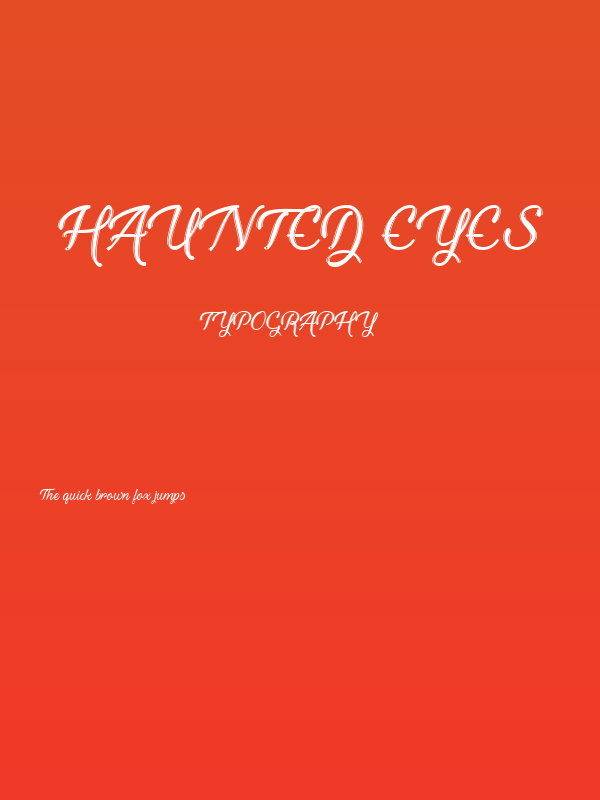 Haunted Eyes Poster