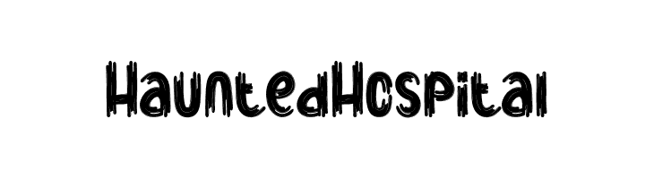 Haunted Hospital  font caratteri gratis
