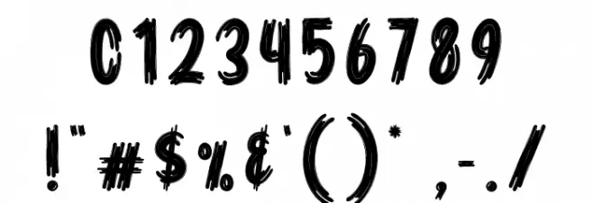 Haunted Hospital Font OTHER CHARS